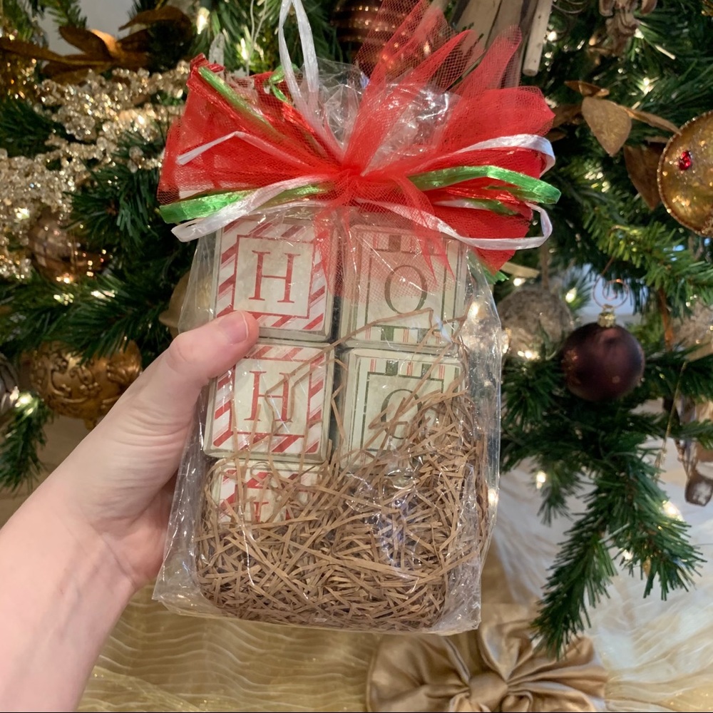 NWT Ho Ho Ho blocks!